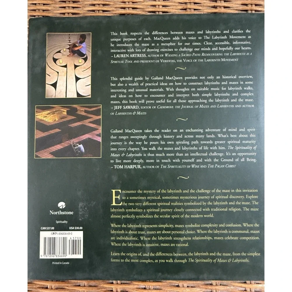 SPIRITUALITY OF MAZES AND LABYRINTHS By Gailand Macqueen - Hardcover With Sleeve